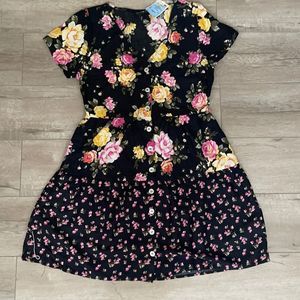 NWT Floral button down dress